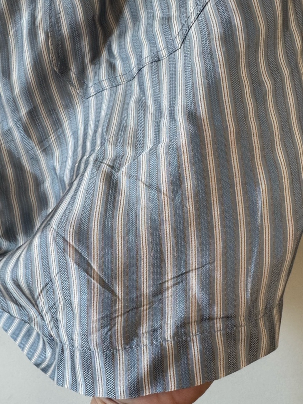 NWOT Tiger of Sweden Twolum Sky Blue Striped Shorts 44 / XL - Picture 6 of 13